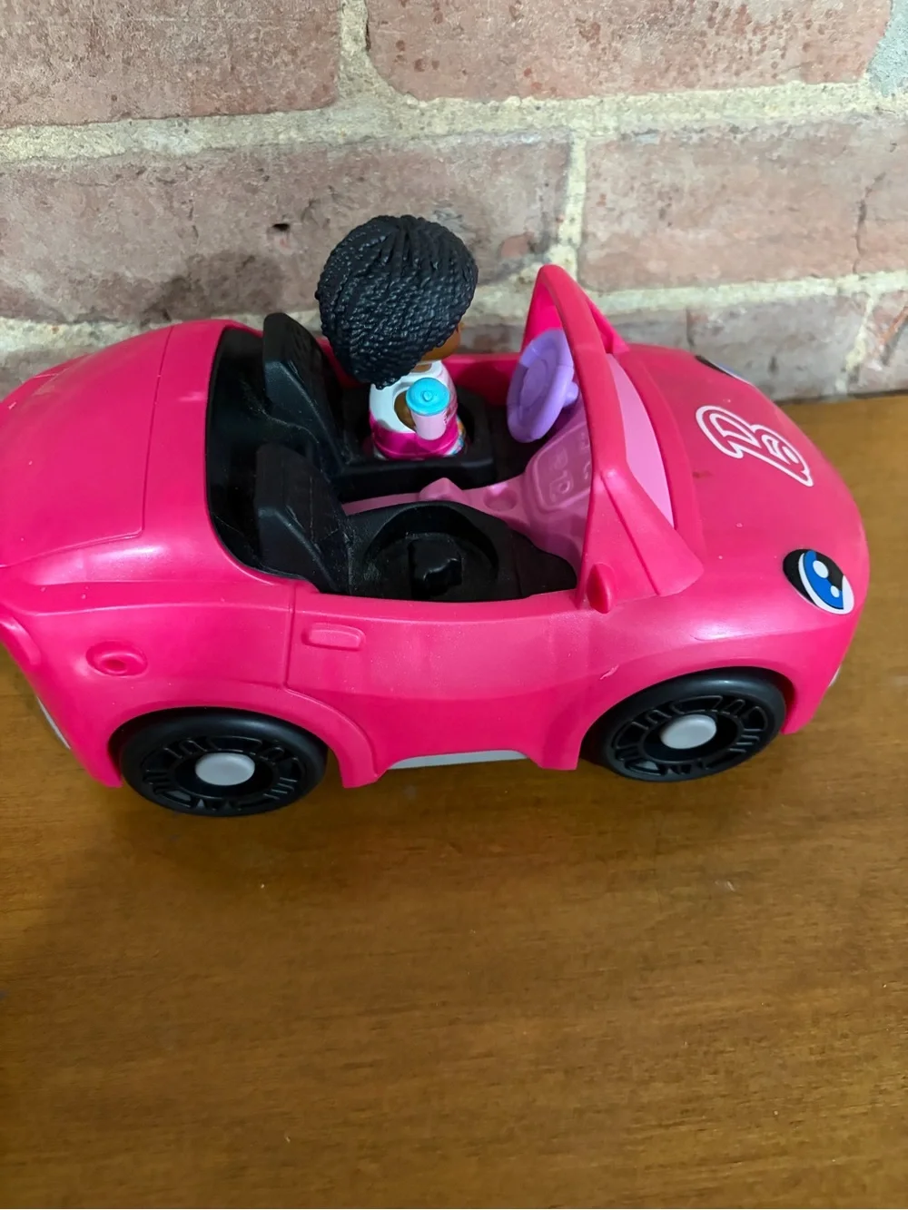Little People Barbie Hot Pink Convertible Car with sounds and music